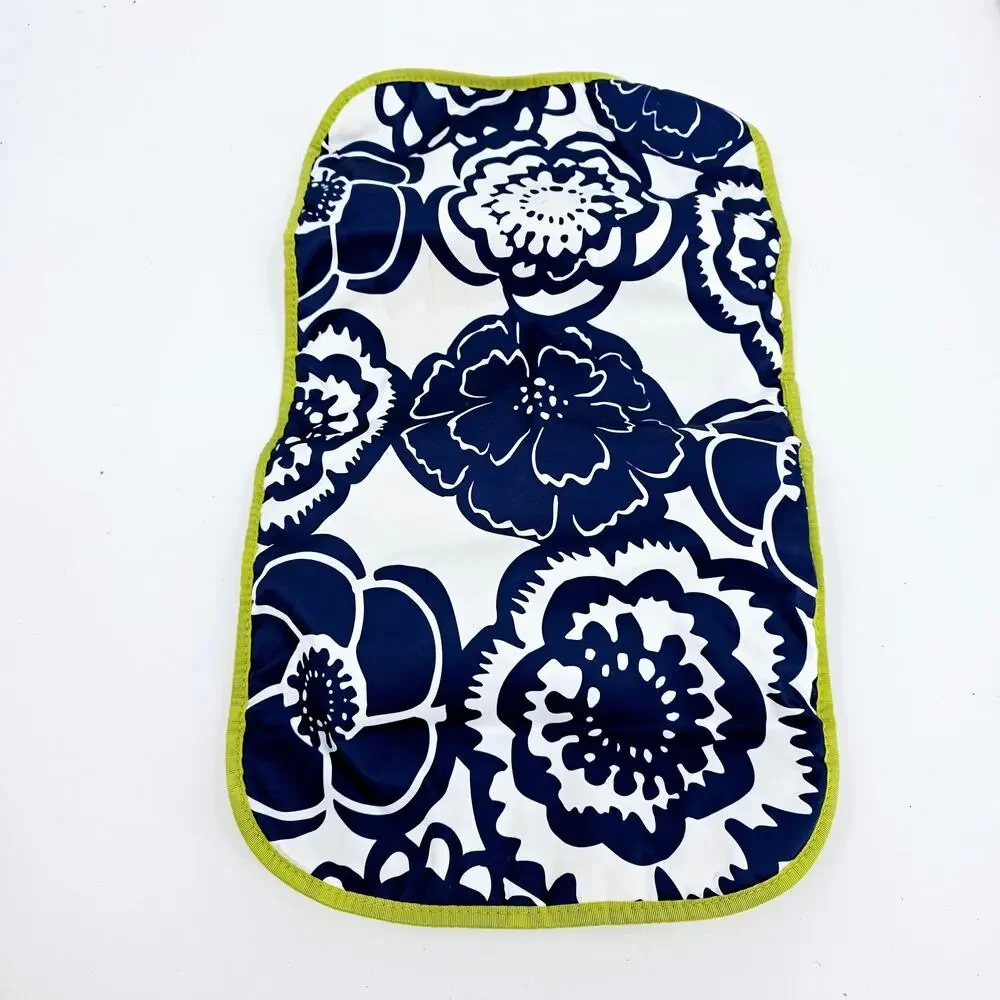 JuJuBe BFF Floral Diaper Bag & Pad Cobalt Blossoms Blue White Rare Discontinued